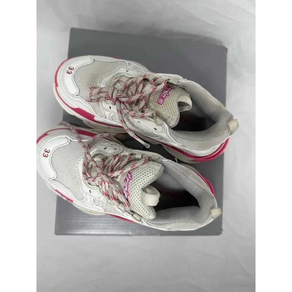 Balenciaga Triple S kids White Pink Size 33EU 2Y